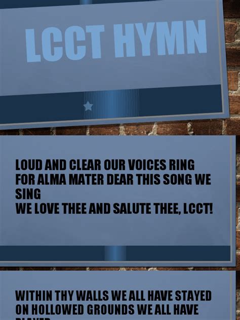 LCCT Hymn .